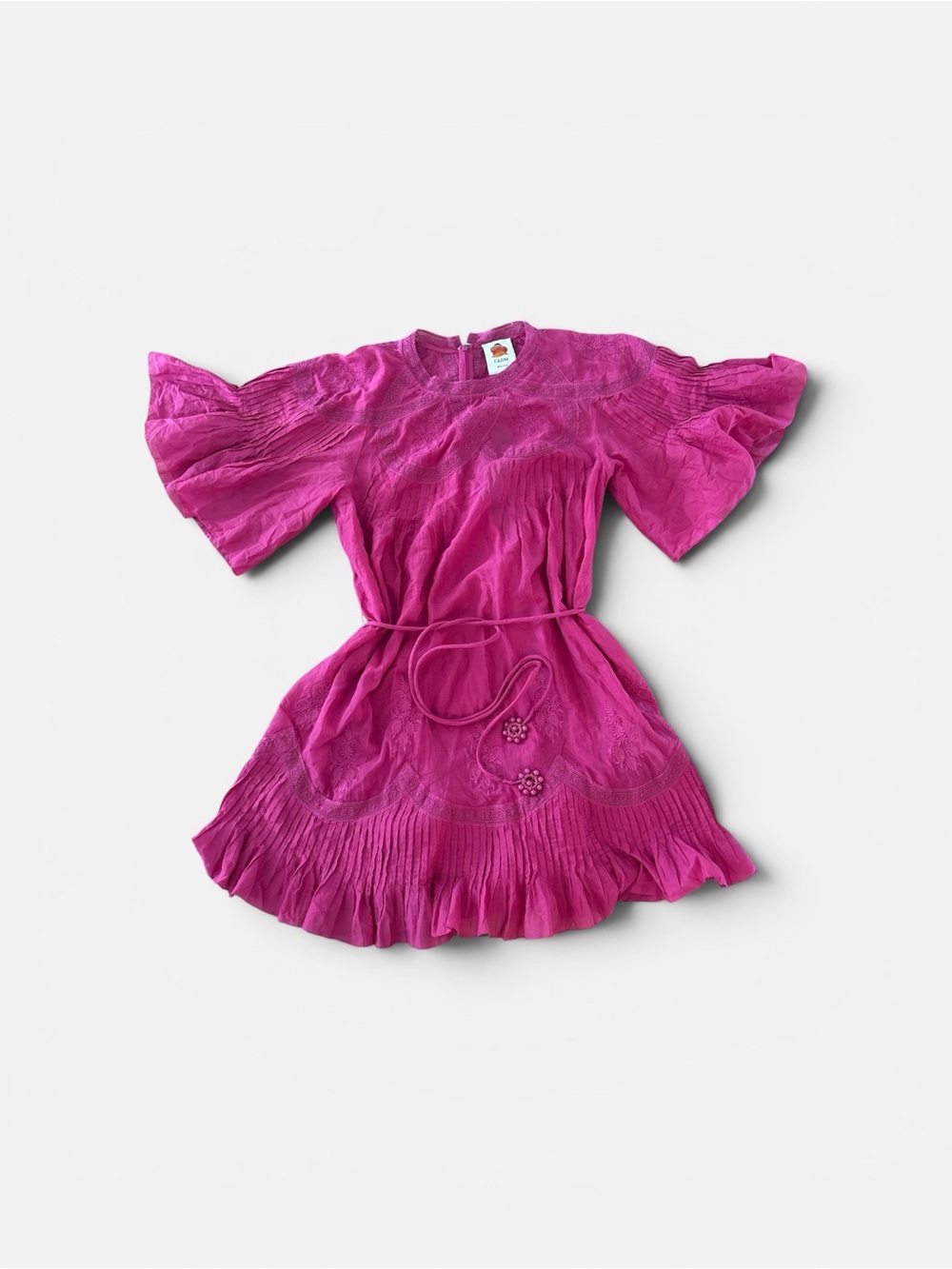 FARMRIO Pink Short Sleeve Mini Dress NWT